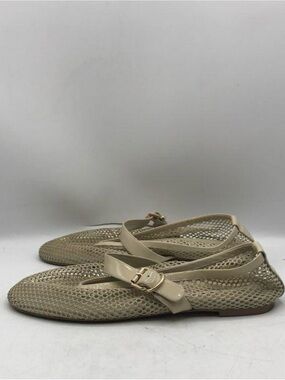 Alias Mae Women’s Beige Mesh Mary Jane Flats